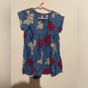 Tea Collection Blue & Pink‎ Magnolia Dress size 4